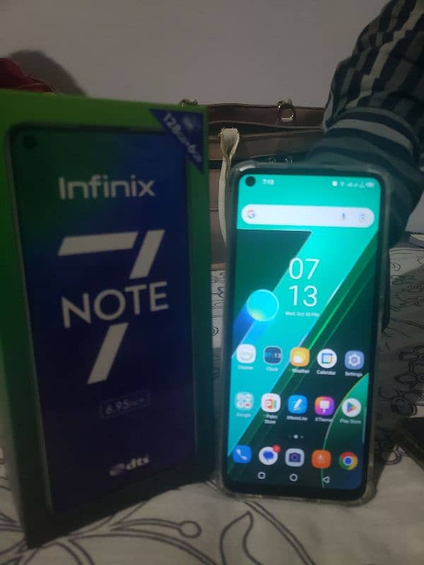 infinix note 7 6gb ram 128gb rom dull sim PTA approved with box 1