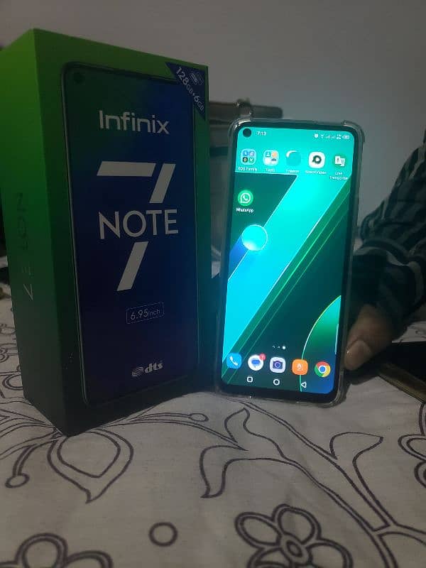 infinix note 7 6gb ram 128gb rom dull sim PTA approved with box 2