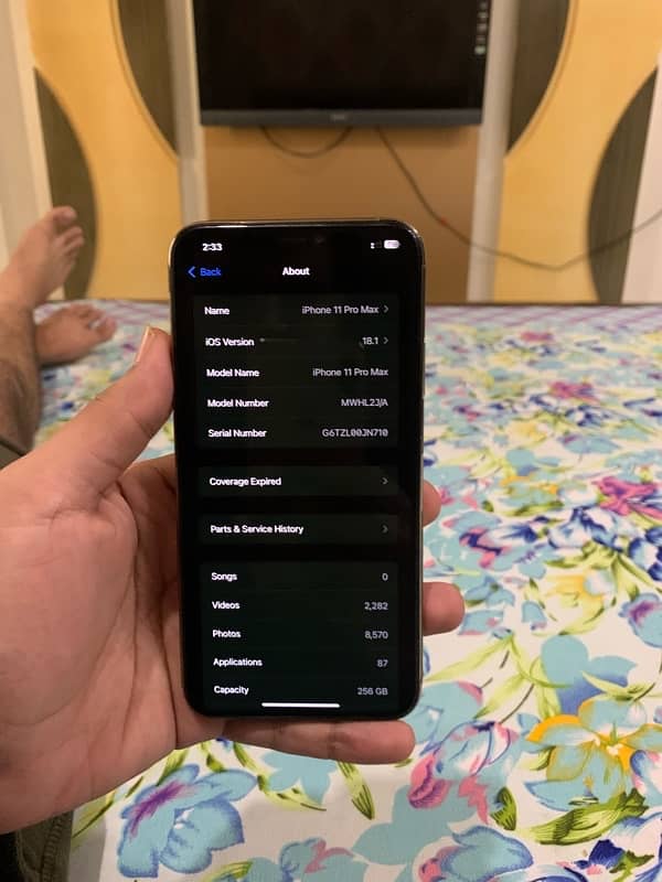 Iphone 11 pro max pta approve 256gb 7