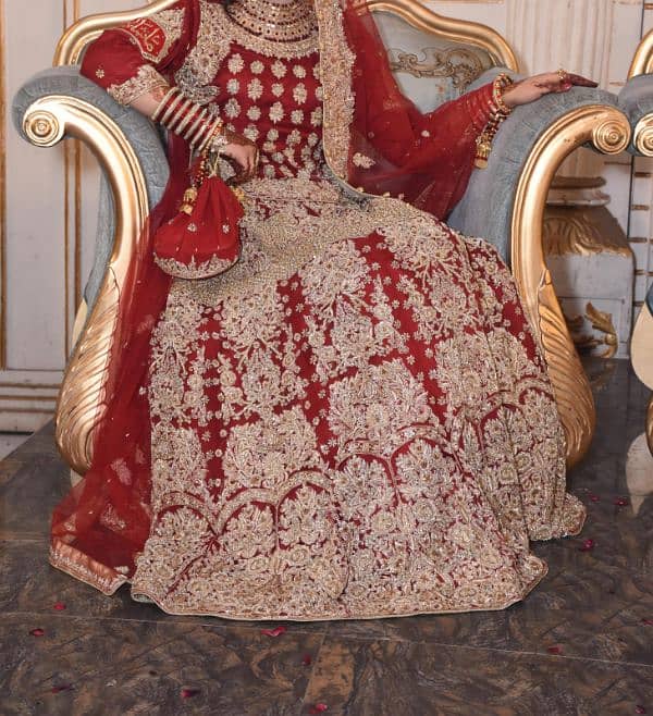 first day barat mehroon lehnga 3