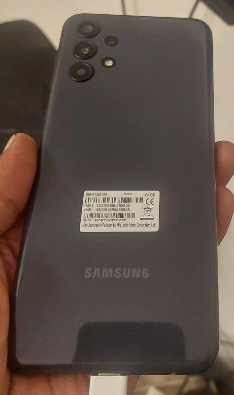 PTA approved lush condition Samsung A13 4/64 only front glass damage 2