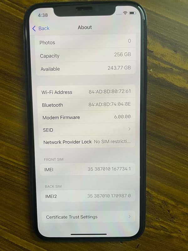 Iphone 11 pro 256 gb/ PTA Approved 7