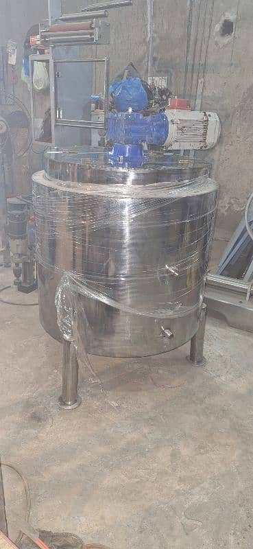 Liquid Mixer in Stainless Steel Food Grade Non Magnit with Tamperature 8