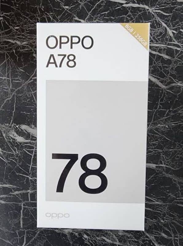 Oppo A78 . . 8gb ram 256gb memory AMOLED display 0