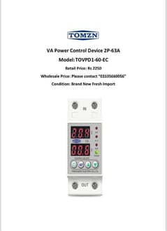 TOMZN MCB Breaker and power control devices (Fresh Import)