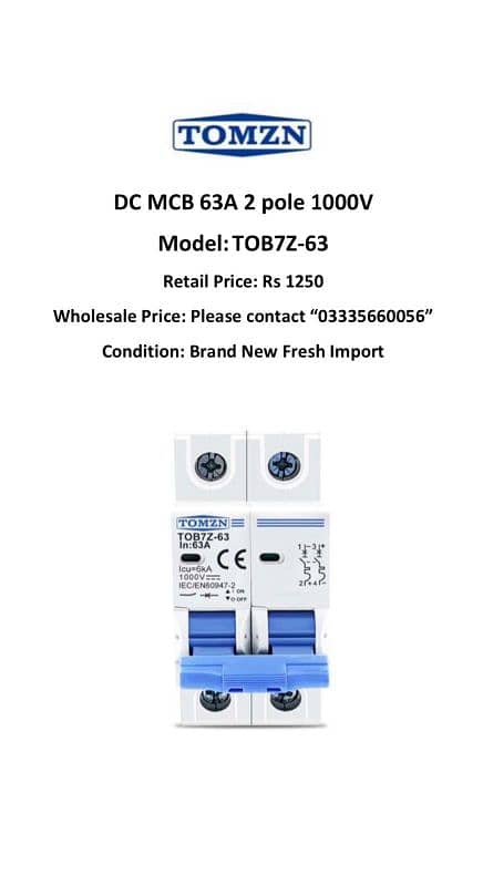 TOMZN MCB Breaker and power control devices (Fresh Import) 4