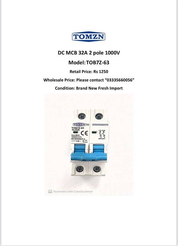 TOMZN MCB Breaker and power control devices (Fresh Import) 5