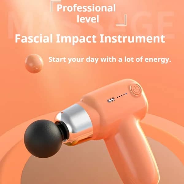 4 In 1 Compact Gun Massager | 5 Speed Levels | Portable Rechargeable 4