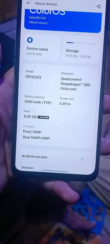 oppo A96 Dual Sim PTA Approved 4