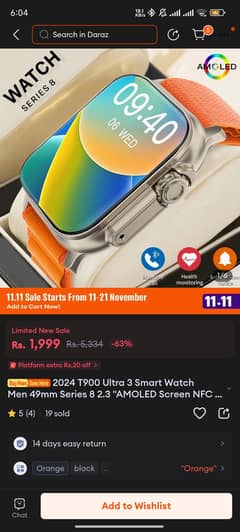 Smart watch t900 ultra 3 & Sport watch