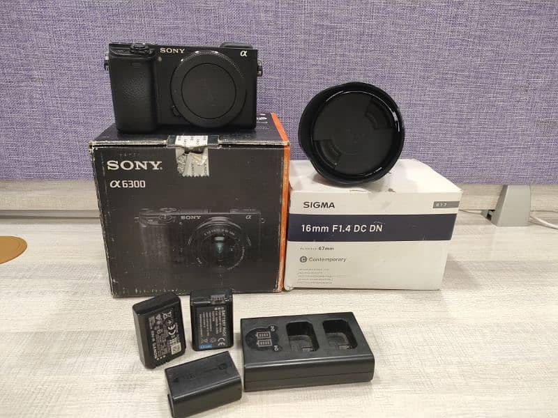 Sony A6300 And Lens 16mm 1.4 For Sale 0