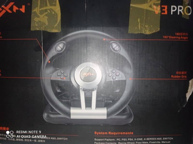 PXN V3 PRO STEERING WHEEL FOR PLAYSTATION,PC,NINTENDO SWITCH AND XBOX 0