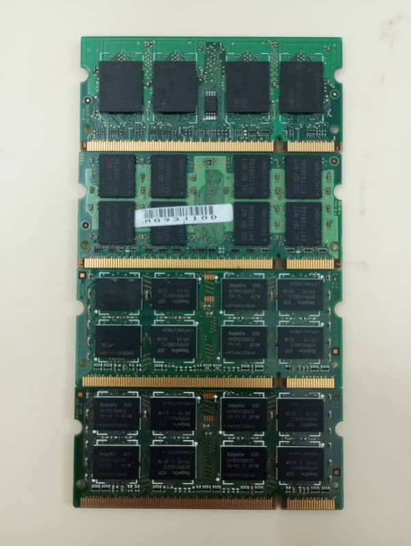 Three 2GB DDR2 RAM sticks. One 512MB DDR2 RAM stick 1