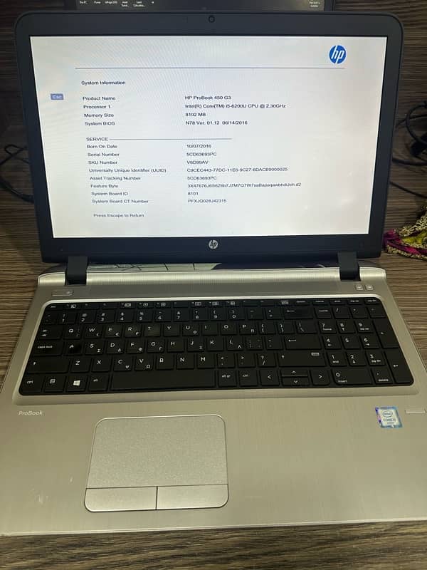 Hp Probook Core i5-6th Generation 3