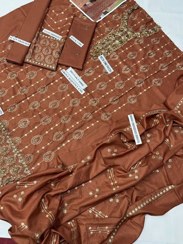 Dhanak Suits Full Heavy Embroidery 1