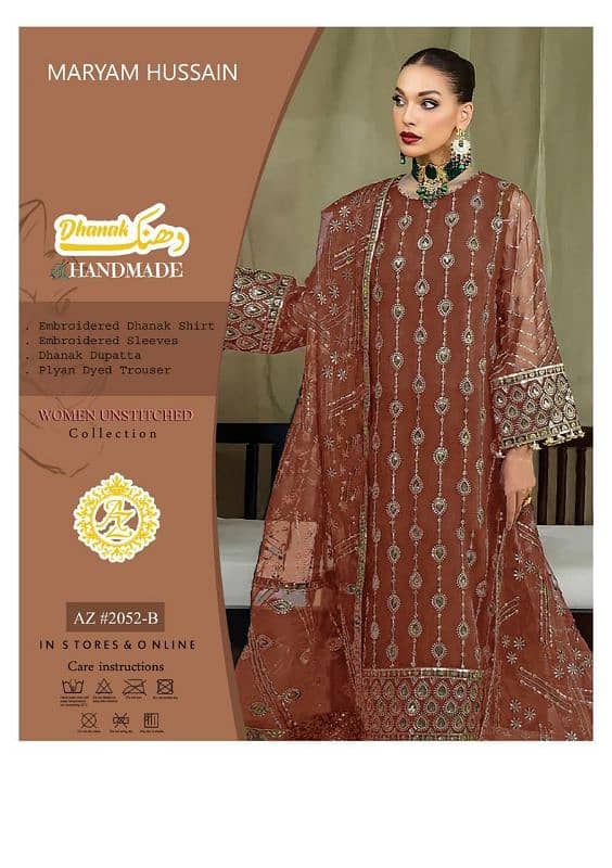 Dhanak Suits Full Heavy Embroidery 4