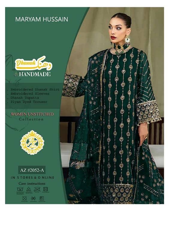 Dhanak Suits Full Heavy Embroidery 9