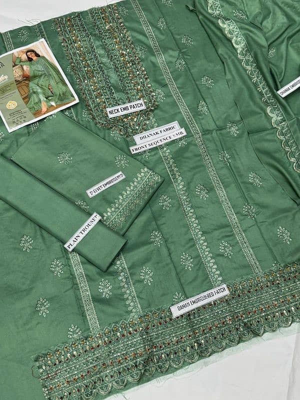 Dhanak Suits Full Heavy Embroidery 19