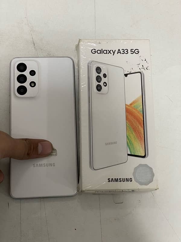 samsung A33 5g 8/128 official PTA Aprroved 2