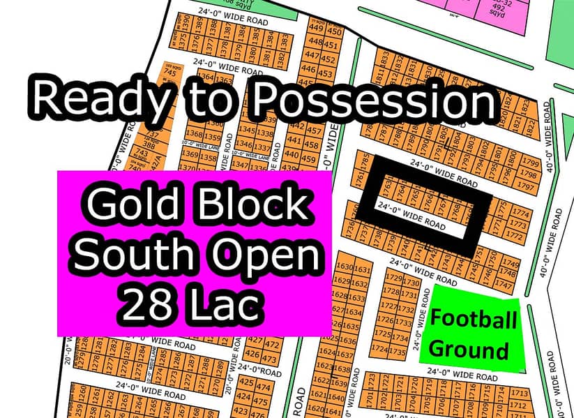 L - (South Open + Gold Block) North Town Residency Phase - 01 (Surjani 0