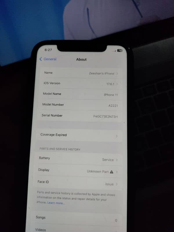 I Phone 11  (factory unlocked) 128 GB     Black Color 10