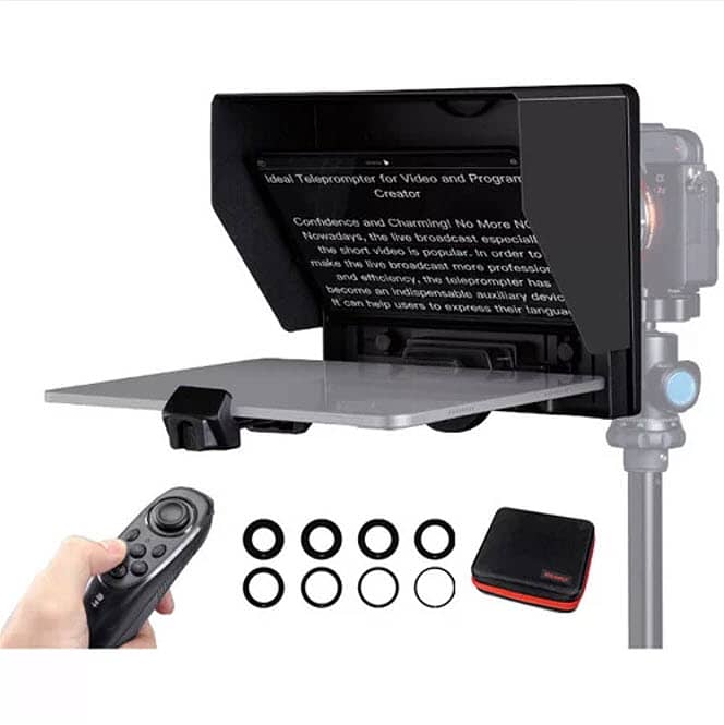 Genuine Feelworld 10 inch Teleprompter for Camera/phone Tablet 1