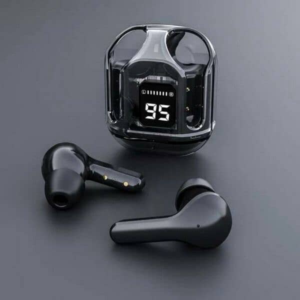 earbuds pro black colour and beautiful design and look quality so good 3