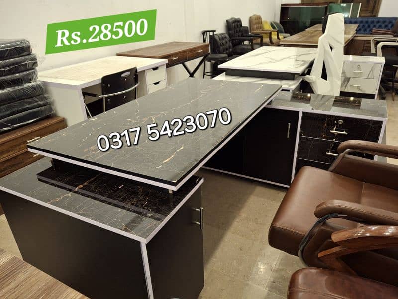 Executive office table  | L shape Moder Office Tables Office Furniture 3