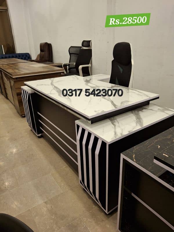 Executive office table  | L shape Moder Office Tables Office Furniture 1