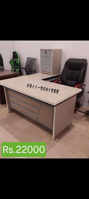 Executive office table  | L shape Moder Office Tables Office Furniture 14