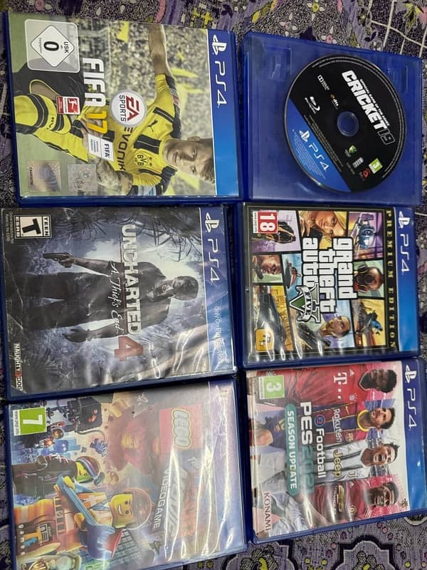 ps4 Fat 500gb With 2  controller and 6 famous games 5