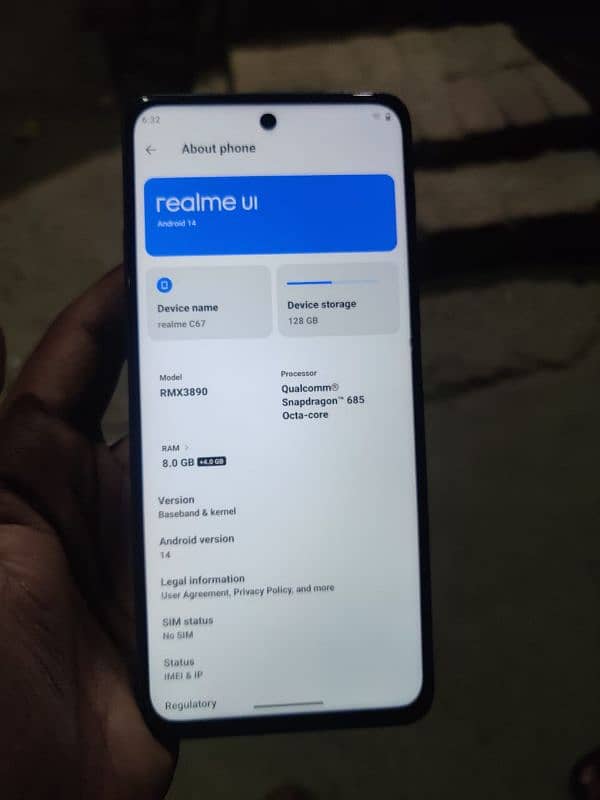 Realme C67 For sale in warranty 2