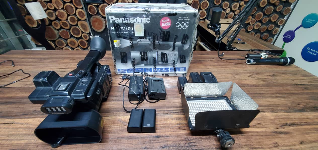 Panasonic HC-Pv100 HD Camcorder with all Genuine Accessories 2