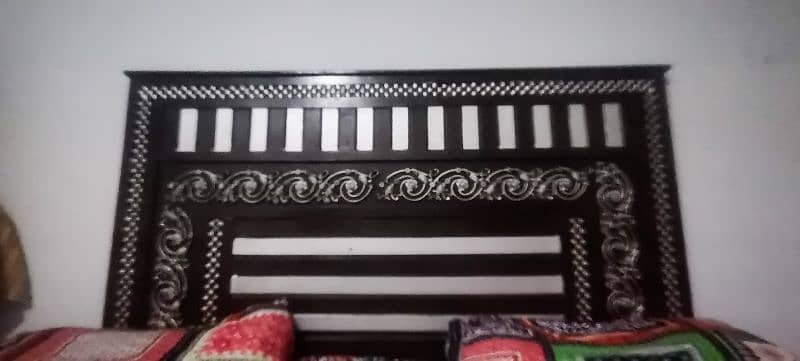 BIG SIZE BED WITH ONE TABLE FOR SALE 1