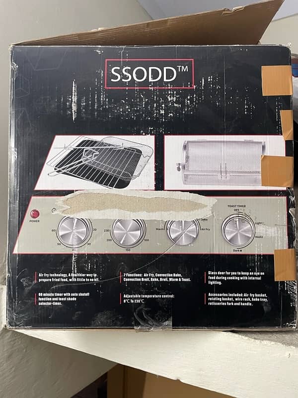 SSODD air fryer toaster oven new for sale 1