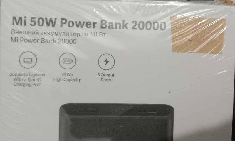 Power Bank 20000 mah, Original MI Power Bank New Pin Pack 2