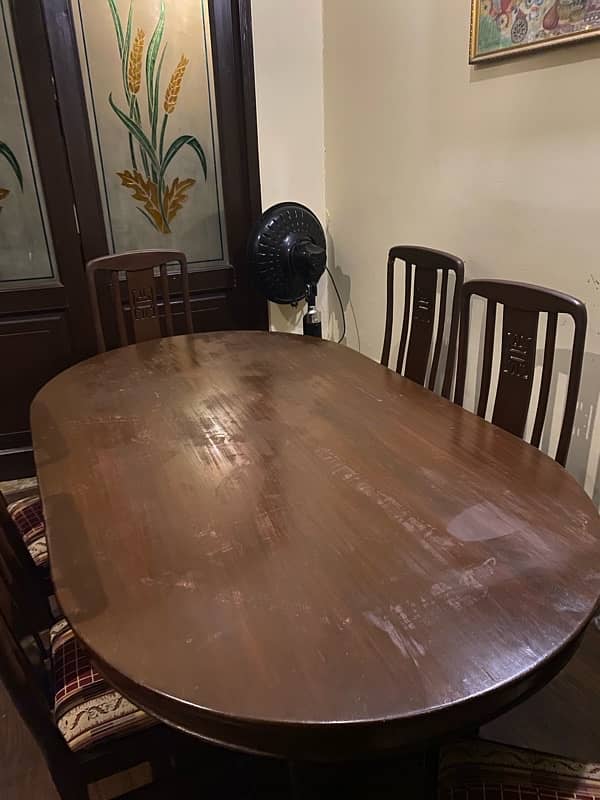 6persons wooden dinning table 1