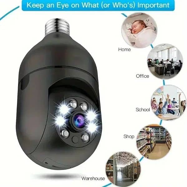 Wifi Camera Bulb CCTV 360° 0