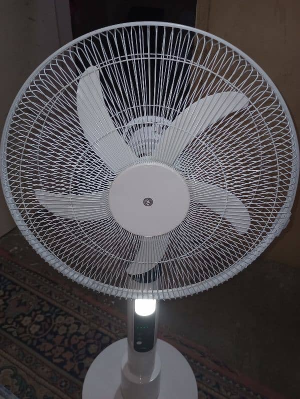 18"dp chrging fan with led and chrging pot 3