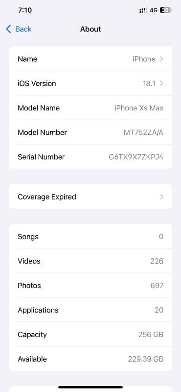 iPhone XS Max 256 approved 3