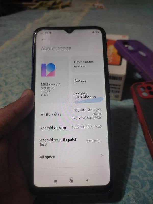 Redmi 9c 4 128 pta with box 0