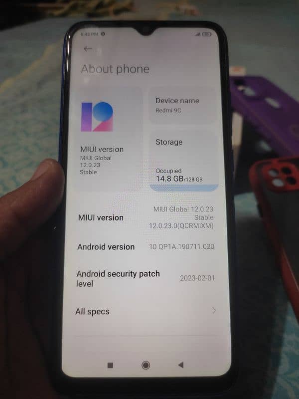 Redmi 9c 4 128 pta with box 2