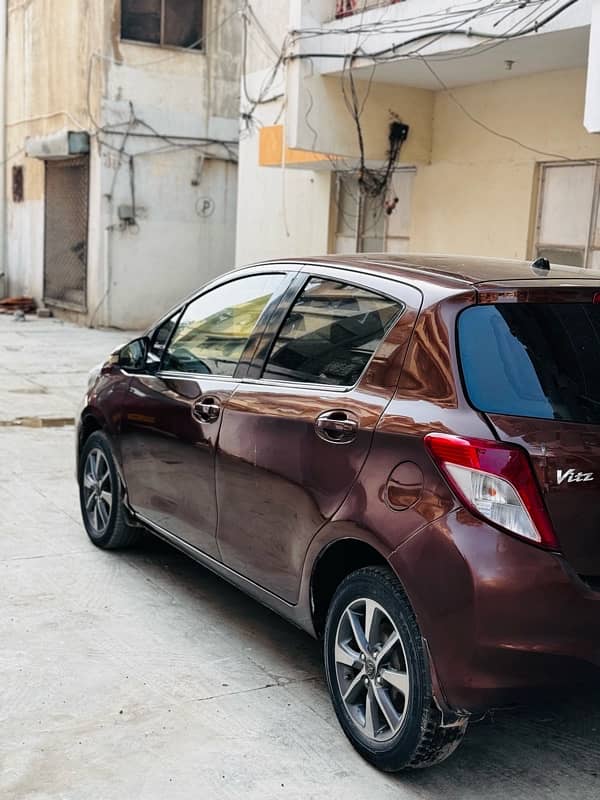 Toyota Vitz 2012/2016 JEWELA BROWN INTERIOR GOOD CONDITION ALL CLEAR 2