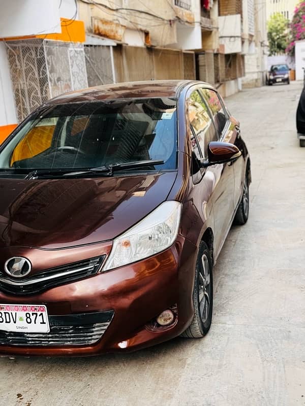 Toyota Vitz 2012/2016 JEWELA BROWN INTERIOR GOOD CONDITION ALL CLEAR 5