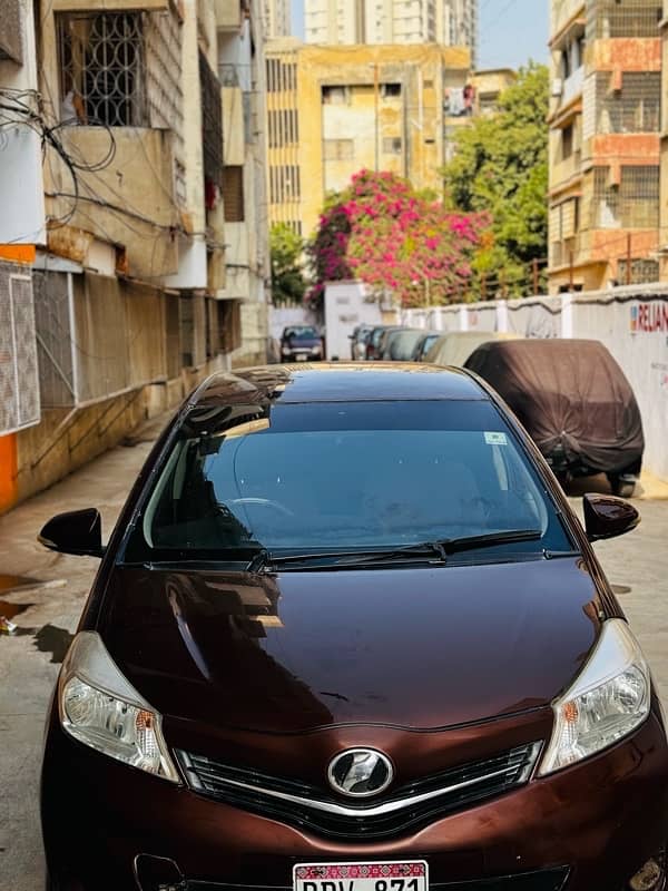 Toyota Vitz 2012/2016 JEWELA BROWN INTERIOR GOOD CONDITION ALL CLEAR 6