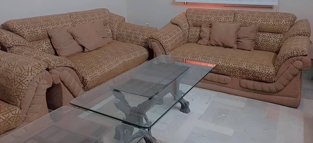 Slightly used sofa set for sale in Karachi - 6 seater sofa 5