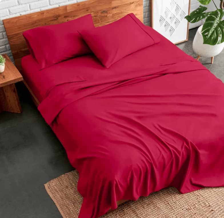 Plain Flat Sheets With Pillow Cases 2