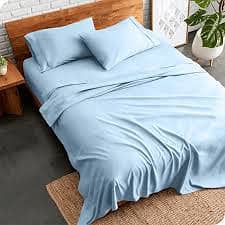 Plain Flat Sheets With Pillow Cases 5