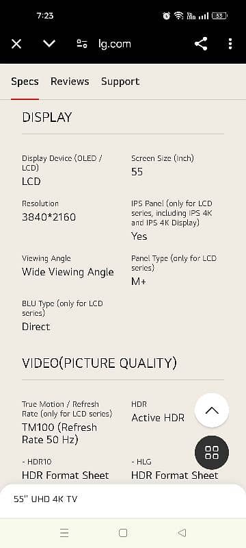 LG 55 Inch LED Ultra HD (4K) TV (55UJ632T) 7