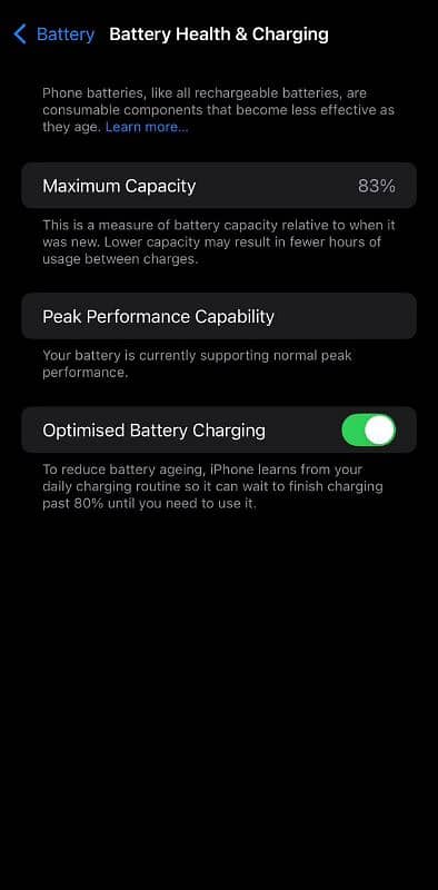 iphone XsMax Non PTA Factory Unlock 256GB 83 Battery health 7